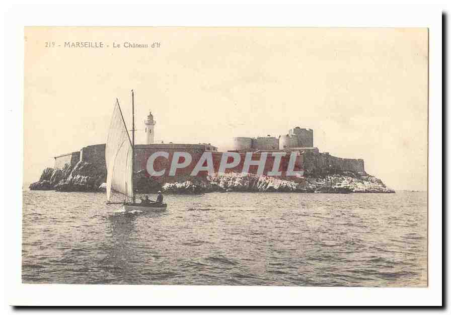 Marseille CPA Le chateau d'if (bateau phare lighthouse)