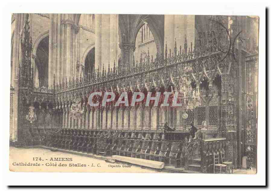 Amiens CPA Cathedrale Cote des Stalles