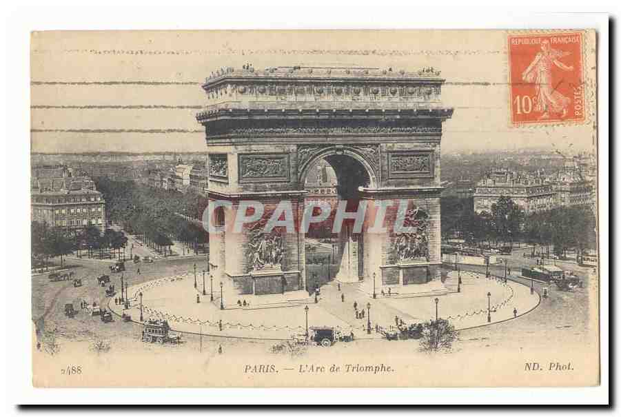 Paris (8eme) CPA L'arc de triomphe