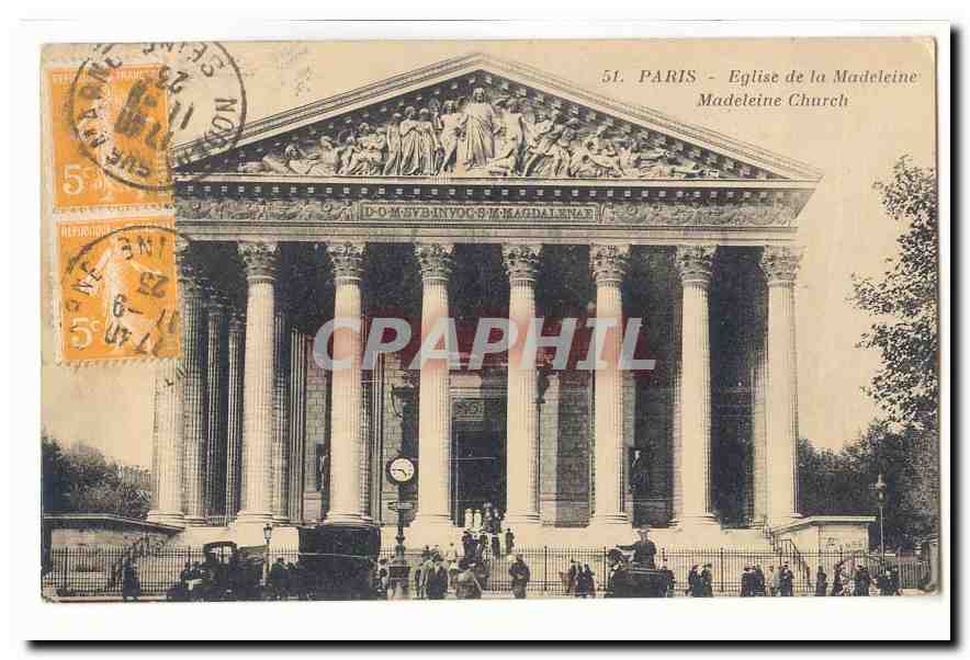 Paris (8eme) CPA Eglise de la MAdeleine