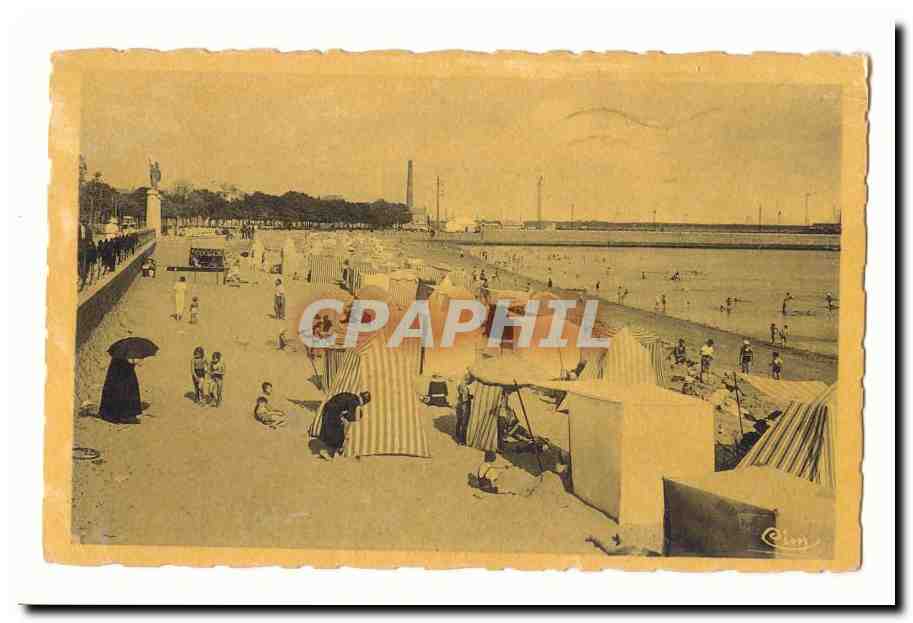 St Nazaire CPA La plage