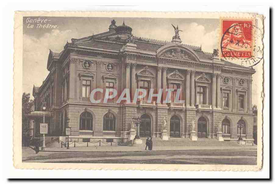 suisse Geneve CPA Le theatre