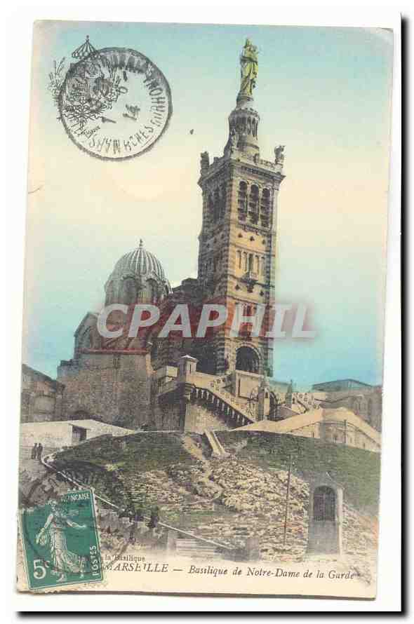Marseille CPA Basilique de Notre Dame de la Garde
