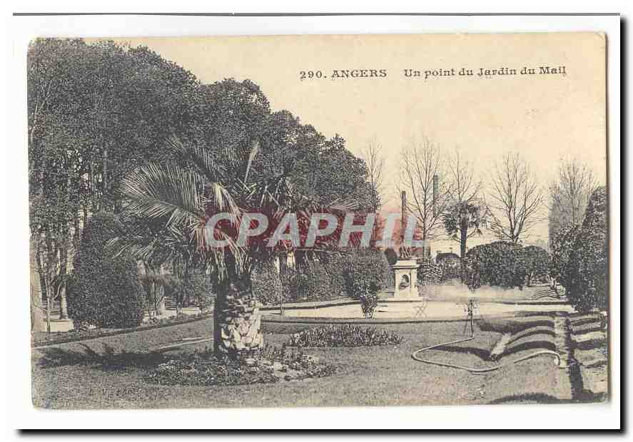 Angers CPA un point du jardin du Mail