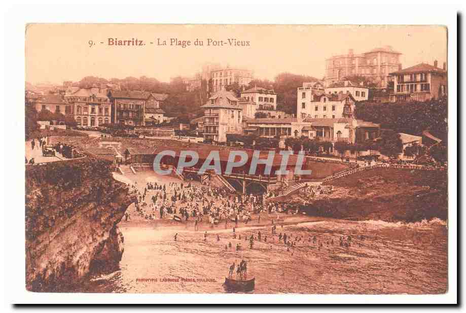 Biarritz CPA La plage du port vieux