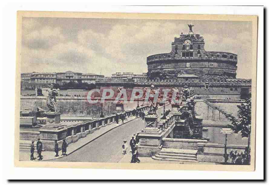 Italie Italia Roma CPA Ponte e Cstel Sant Angelo