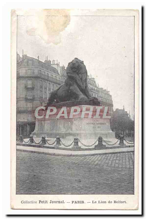 Paris CPA Le Lion de Belfort