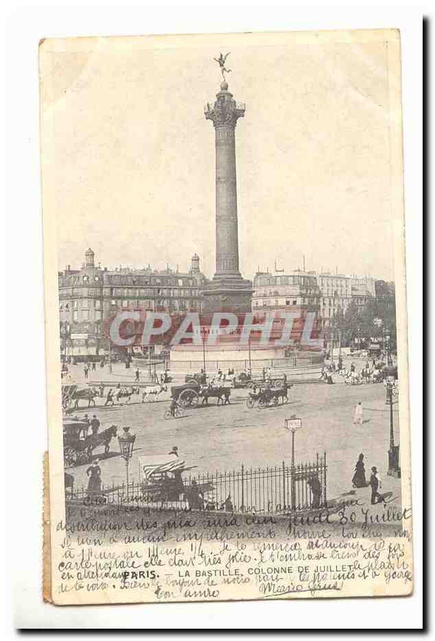 paris (11eme) CPA La Bastille Colonne de Juillet