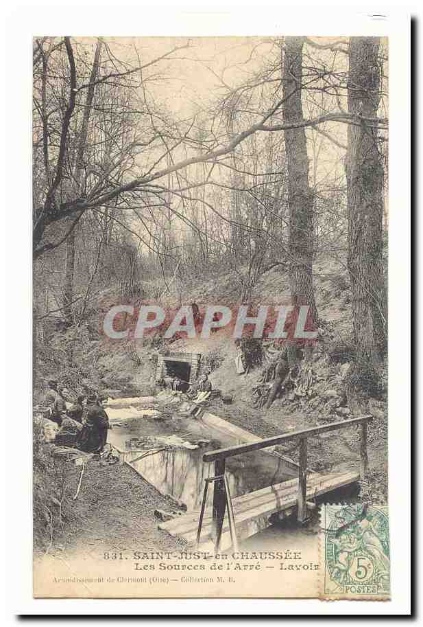 Saint-Just-en-Chaussée — Les Sources de l'Arré — Lavoire — Éditeur : Collection M. R.