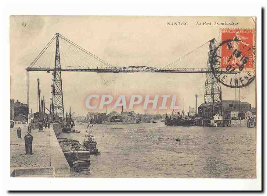 NANTES — Le Pont Transbordeur — éditeur ND 65