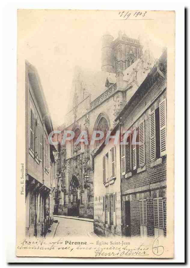 Peronne CPA Eglise Saint Jean