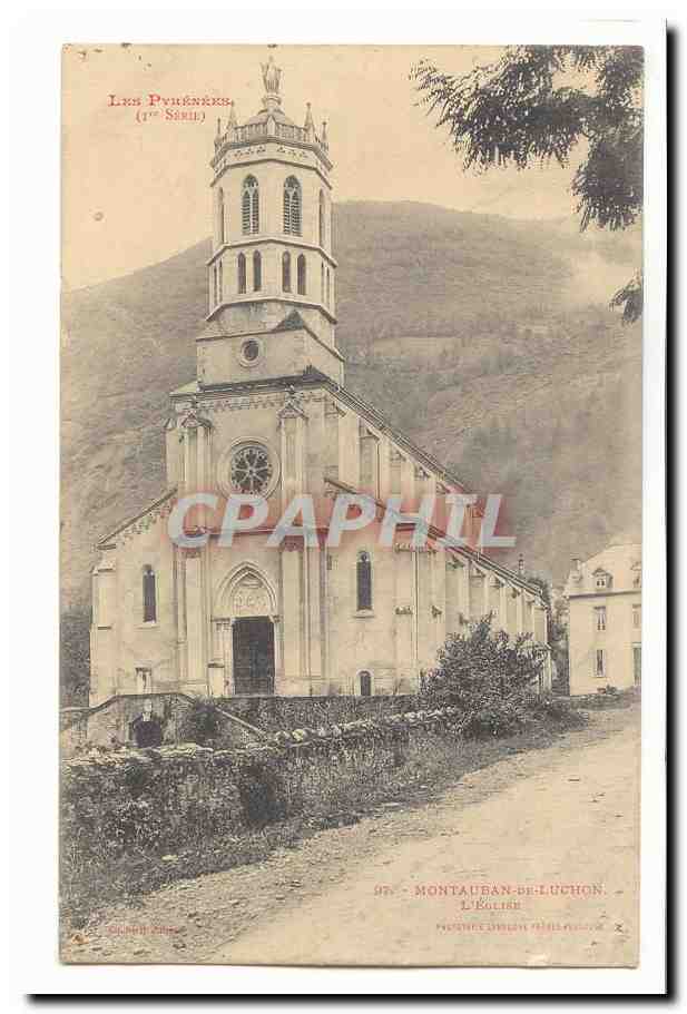 Montauban de Luchon CPA L'eglise