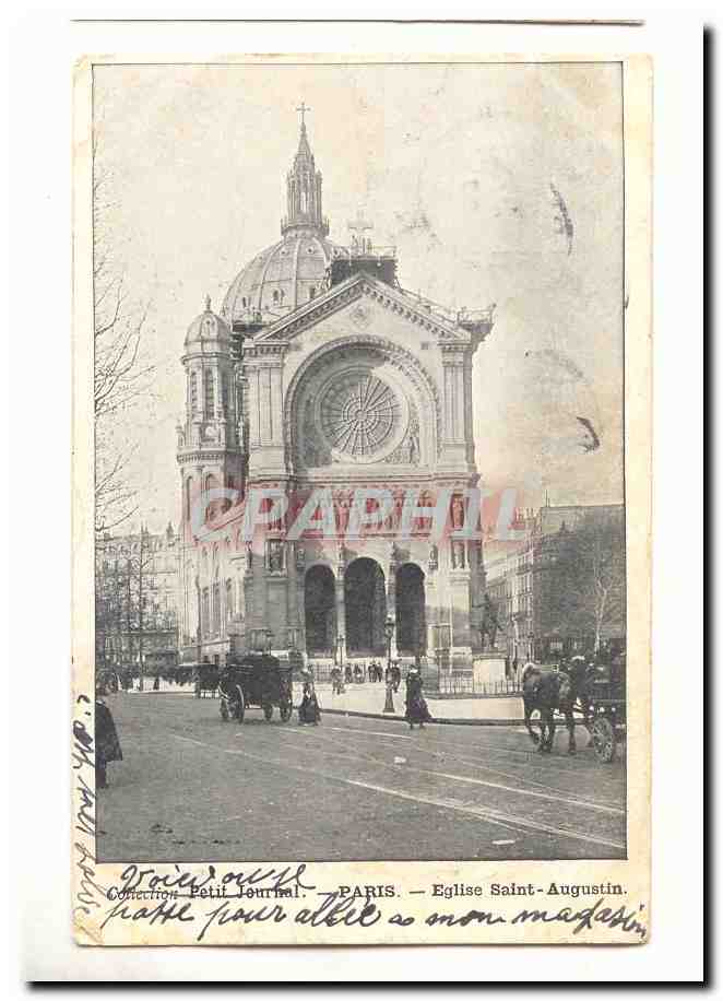 Paris (8eme) CPA Eglise Saint augustin