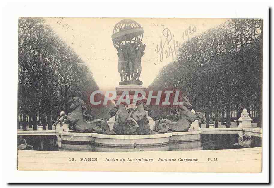 Paris (6eme) CPA Jardin du Luxembourg Fotnaine CArpeaux