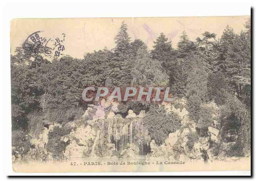 Paris (16eme) CPA Bois de Boulogne La cascade