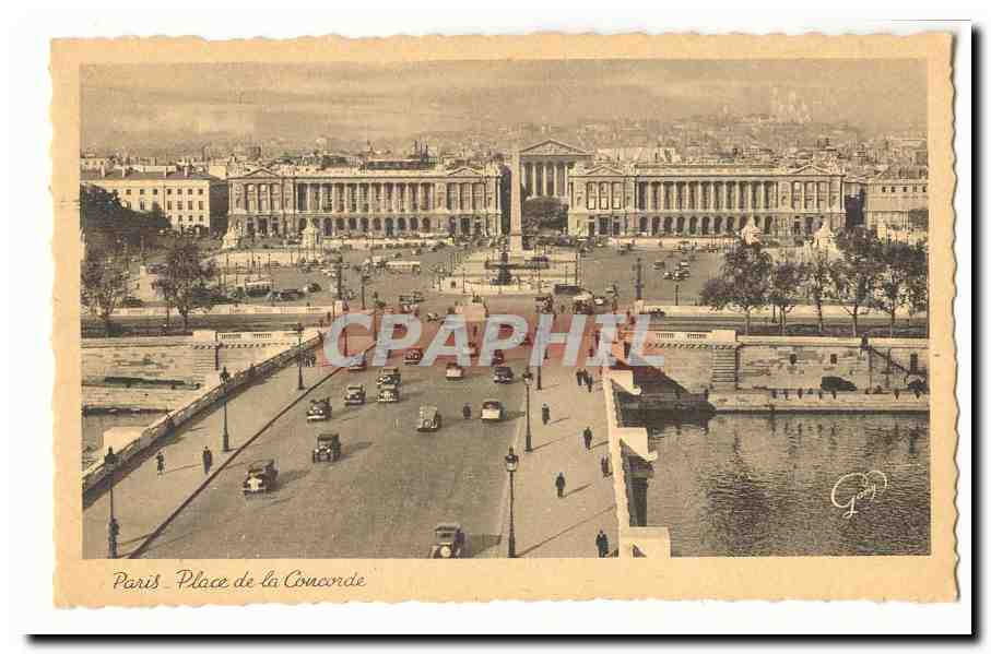 Paris (8eme) CPA Place de la concorde