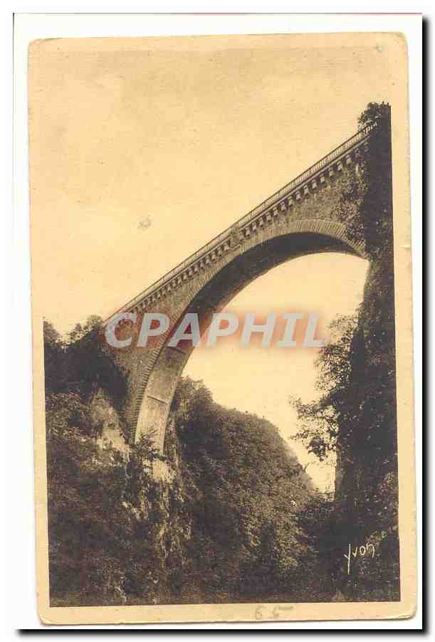 Luz Saint Sauveur CPA Pont Napoleon construit en 1860