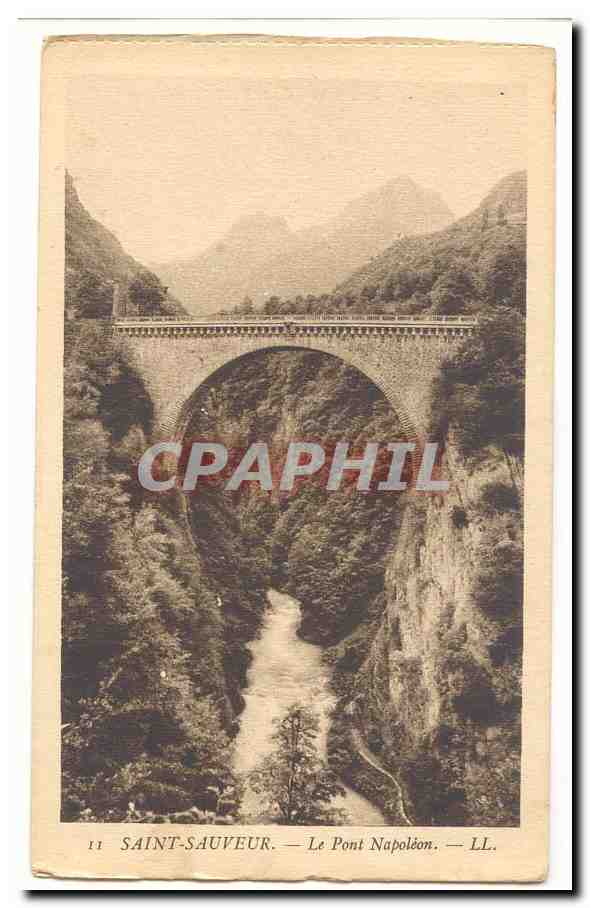 Saint Sauveur CPA Le pont Napoleon