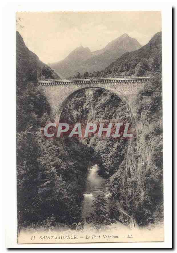 Saint Sauveur CPA Le pont Napoleon