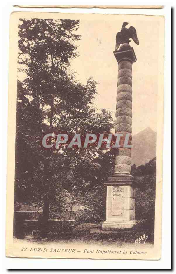 Luz-Saint-Sauveur — Napoleonbrücke und die Säule — Verlag APAP, Nr. 29