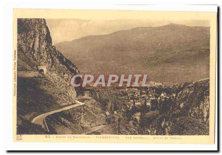 Route de GauTRETS - PIERREFITTE - Vue Générale - Route et Tunnel