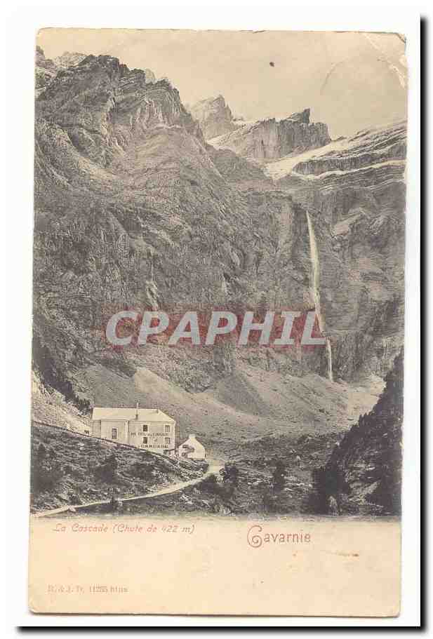 gavarnie CPA La cascade (chute de 422m hotel du cirque)