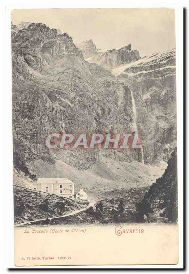 Gavarnie CPA La cascade (chute de 422m hotel du cirque)