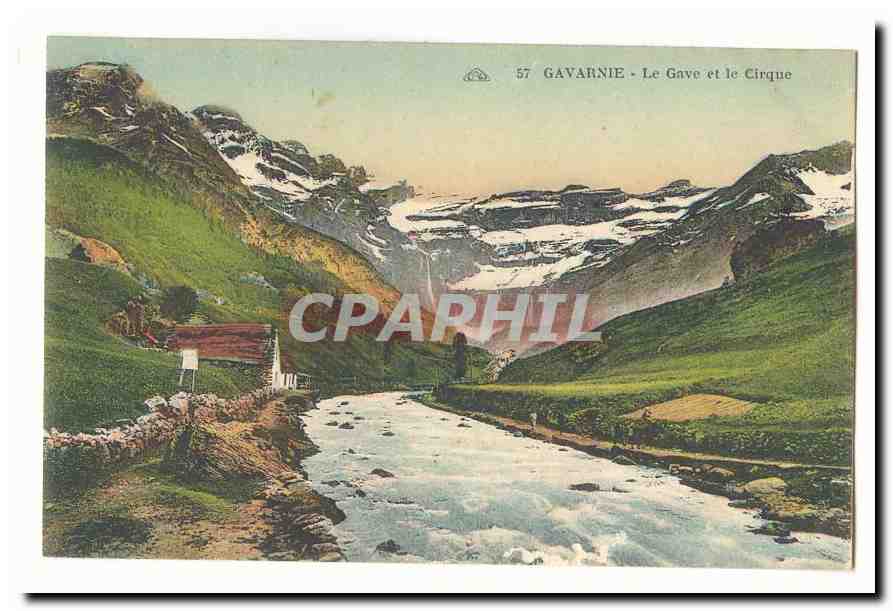 Gavarnie CPA Le Gave et le cirque