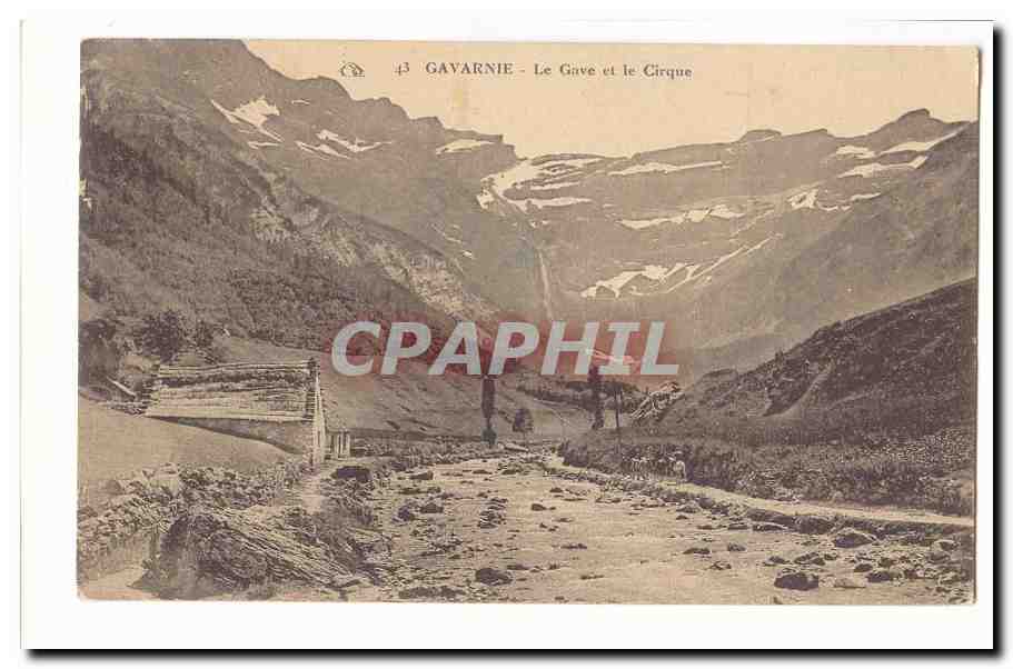 Gavarnie CPA Le cirque et le Gave
