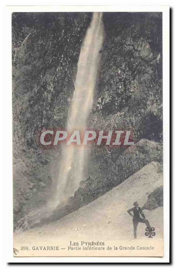 Gavarnie CPA Partie inferieure de la grande Cascade
