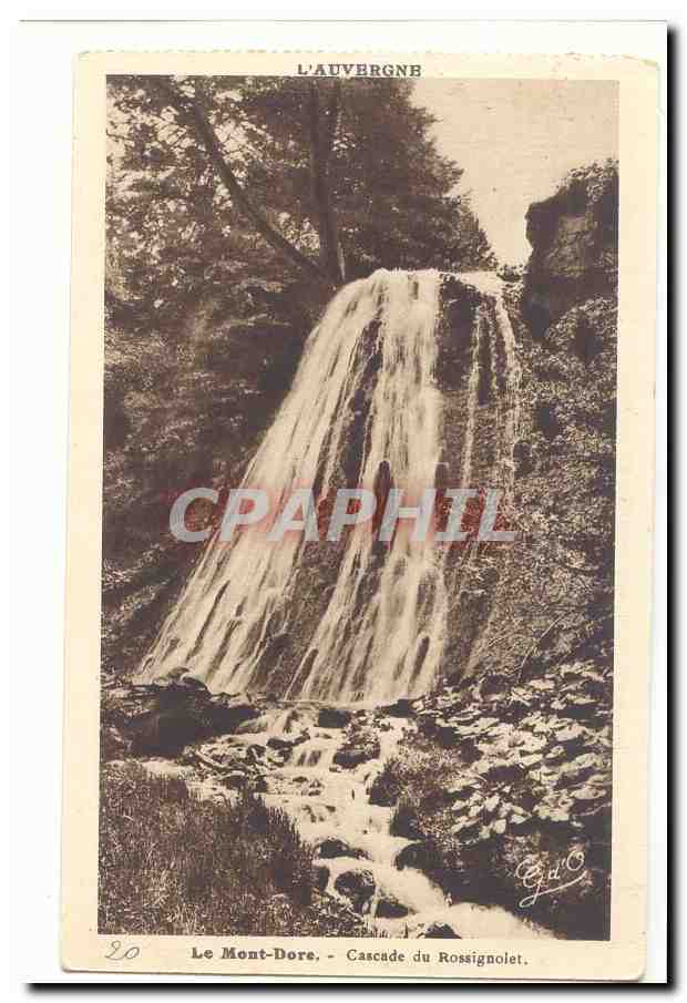 Le Mont Dore CPA Cascade de Rossignolet