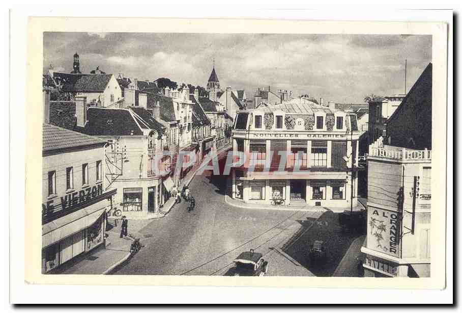 Vierzon CPM Rue Armand Brunet (Nouvelles Galeries A l'oranger)