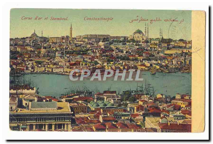 Turquie Turkey Constantinople CPA Corne d´or et Stamboul