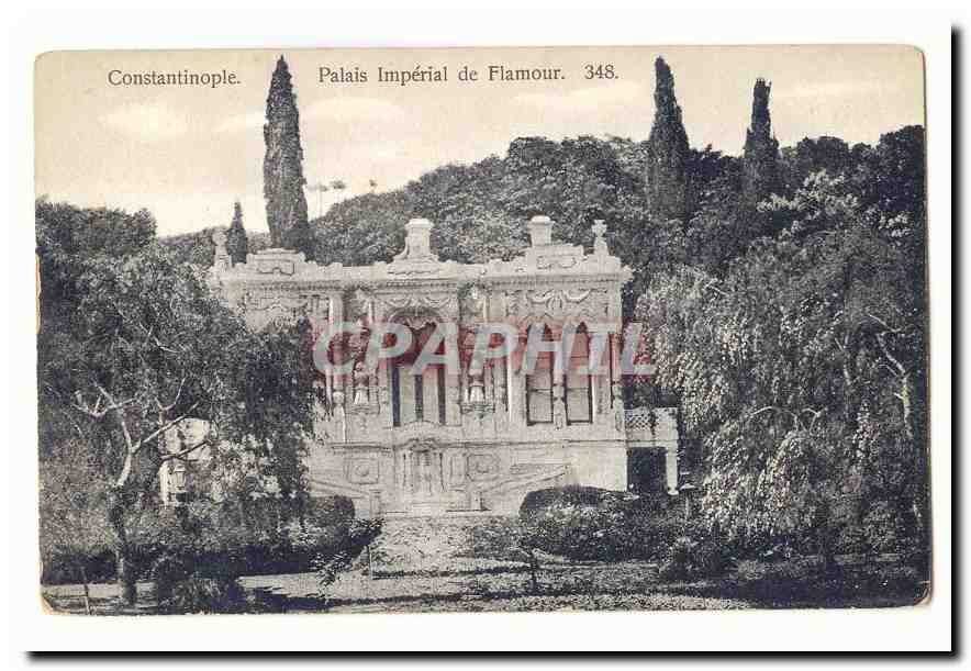 Turquie Turkey Constantinople CPA Palais imperial de Flamour