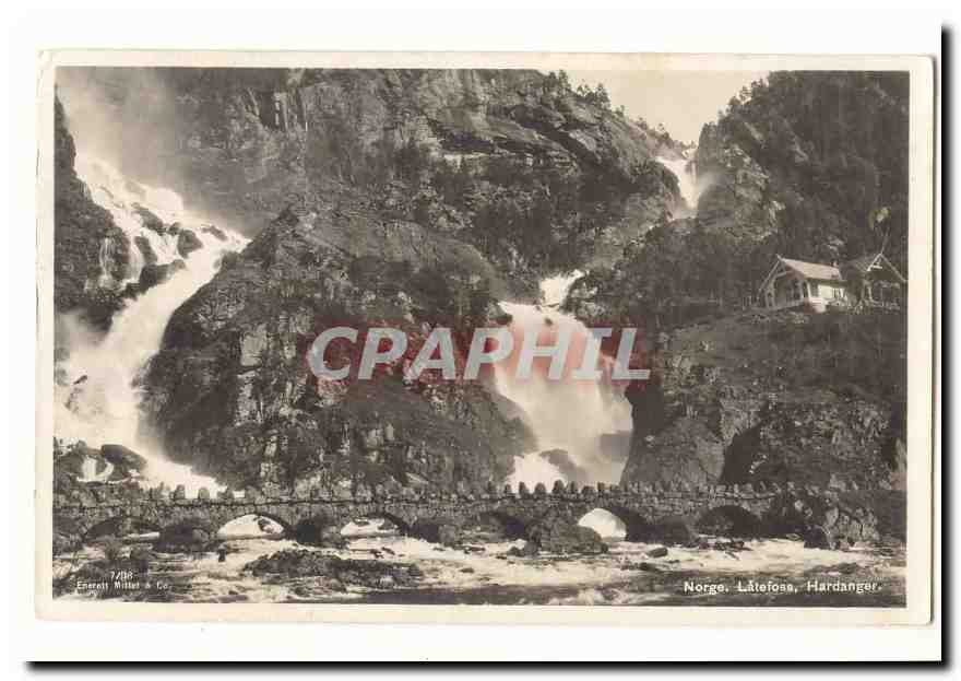 Norvege Norge CPA Latefoss Hardanger (Norway)