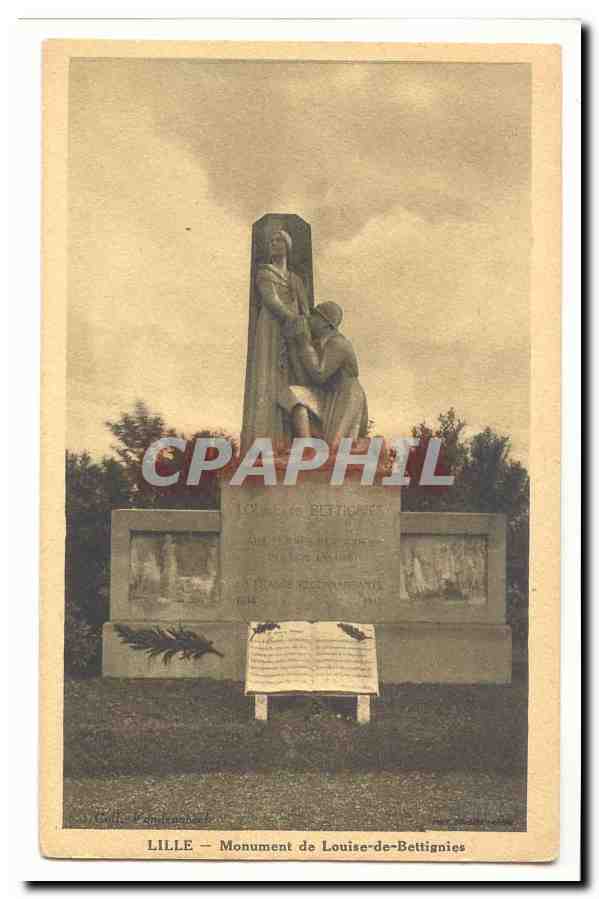Lille CPA Monument de Louise Bettignies