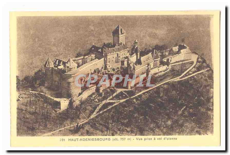 Haut-Koenigsbourg — Luftbild — Verlag CPAPHIL, Nr. 201
