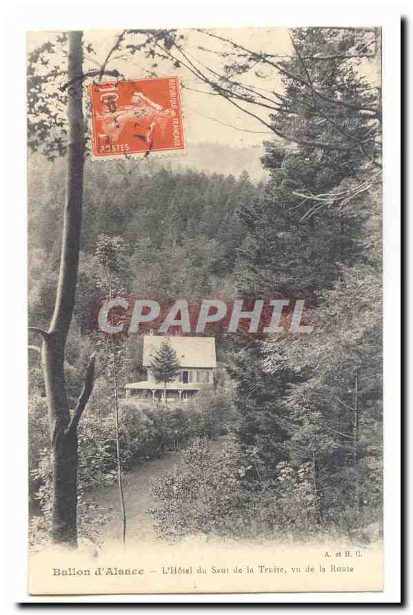 Ballon d'Alsace — L'Hôtel du Saui de la Truite, vu de la Route — A. et H. C.