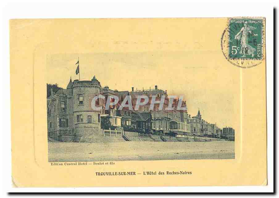 Trouville sur Mer CPA L'hotel des Roches Noires