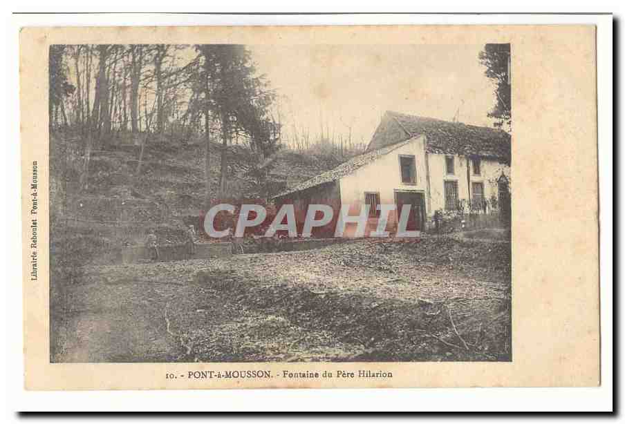PONT-À-MOUSSON — Fontaine du Père Hilarion — Librairie Zabosol Pont-à-Mousson