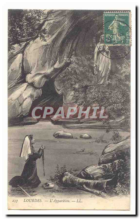 Lourdes CPA L'apparition