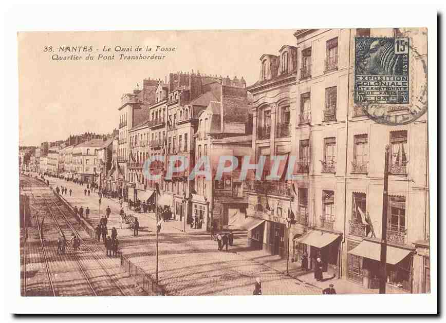 NANTES - Le Quai de la Fosse - Quartier du Pont Transbordeur — CPAPHIL