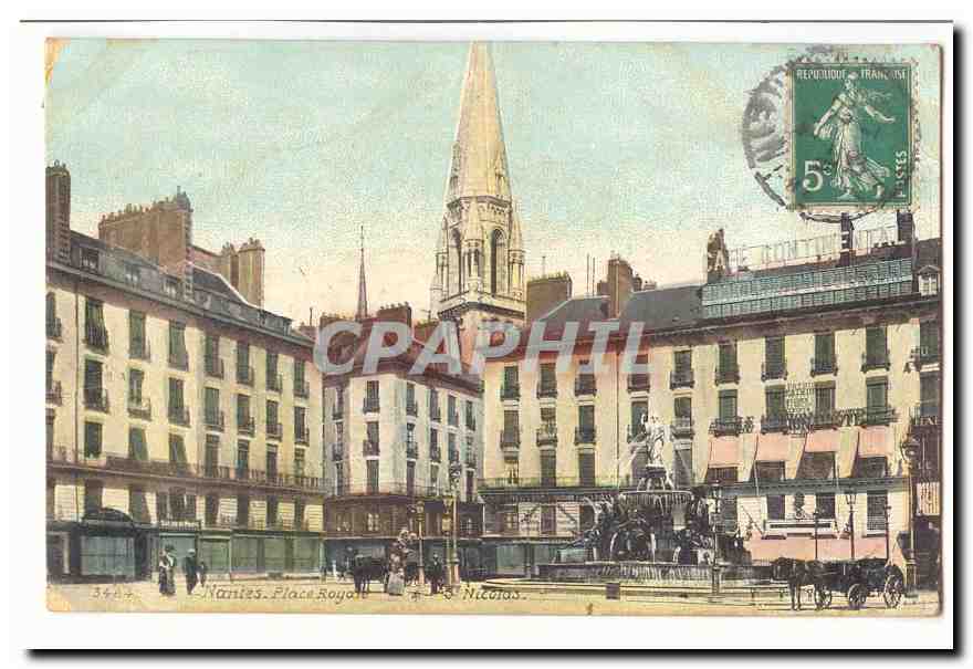 Nantes CPA Place royale St Nicolas