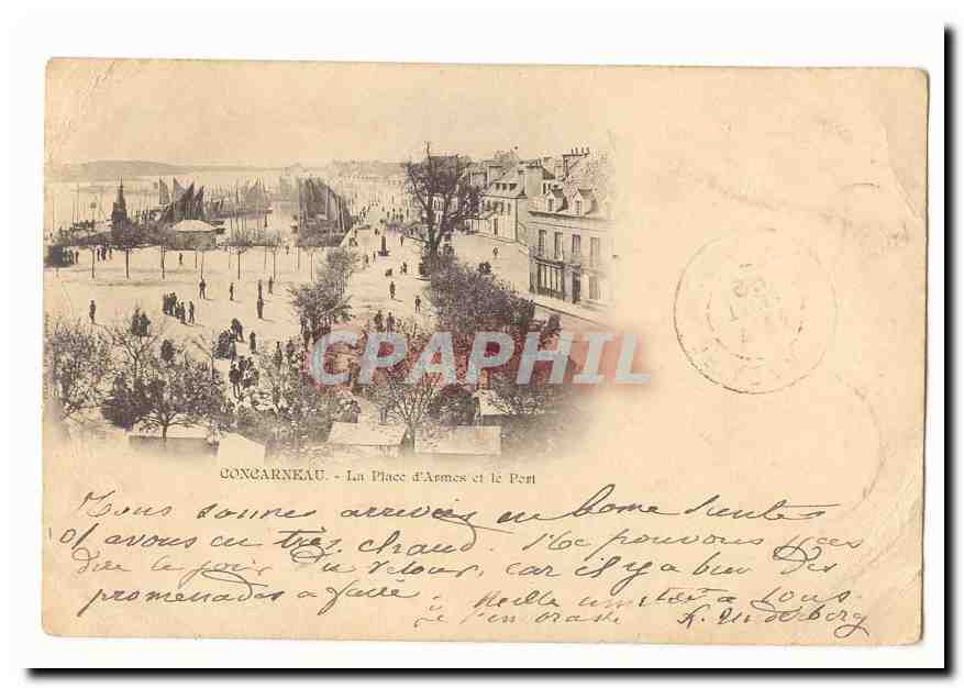 Concarneau - La Place d'Armes et le Port