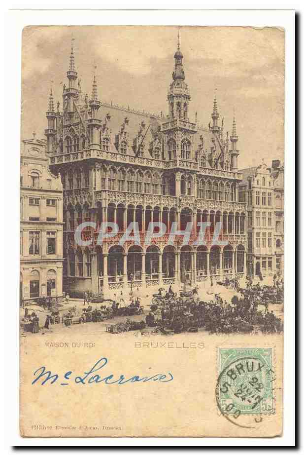 Maison du Roi — Bruxelles — éditeur Théos Brumich & Cie, Triereden - Anverso