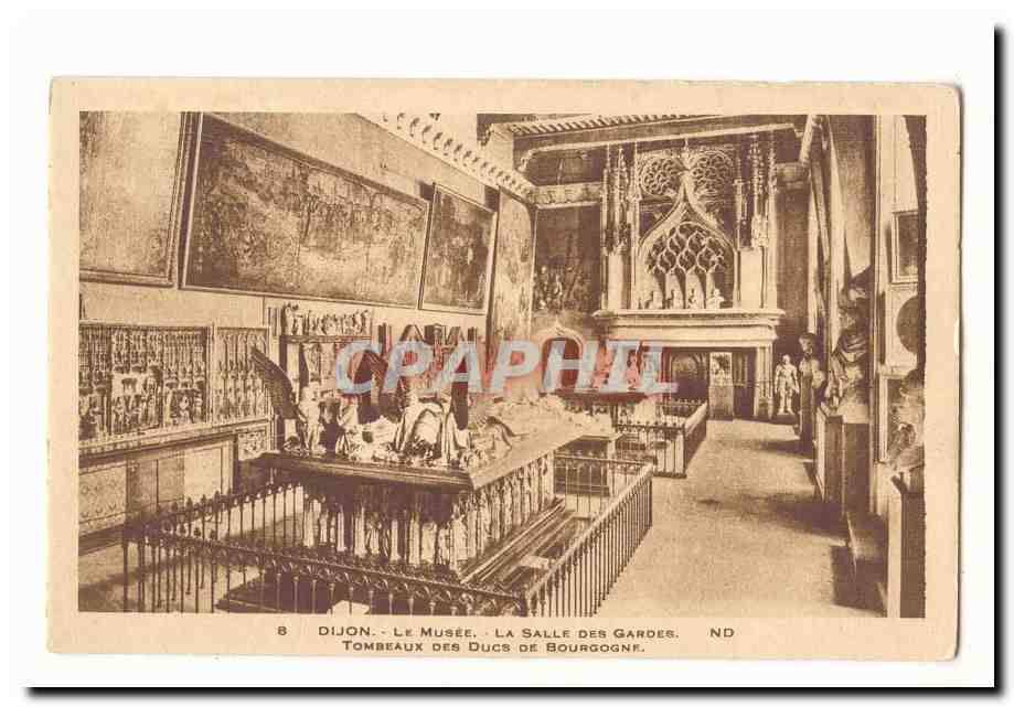 Dijon CPA Le Musee La salle des gardes Tombeaux des ducs de Bourgogne