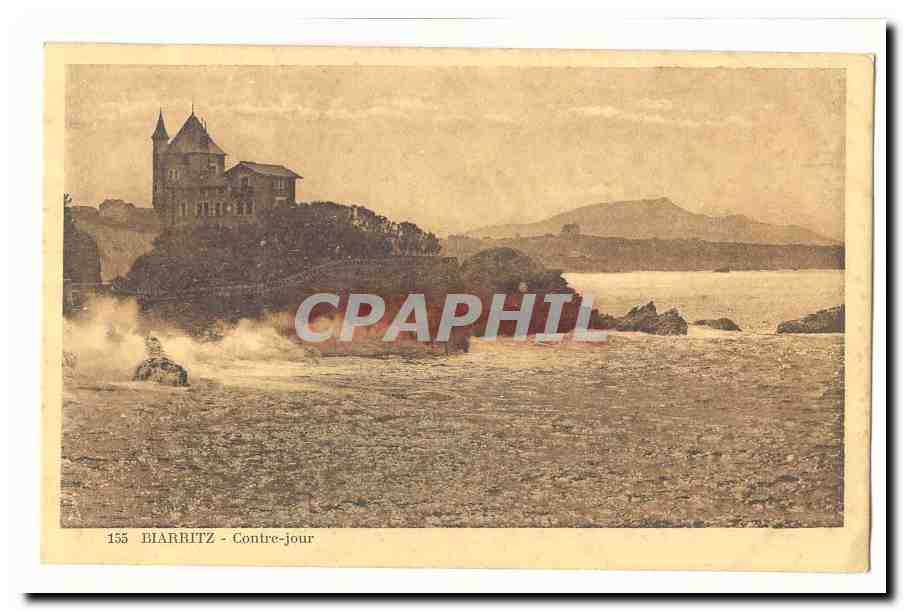 Biarritz CPA Contre jour