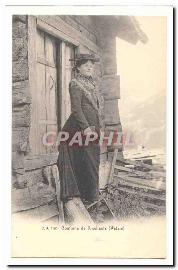 CPA Costumes de Finshauts (Valais) (Suisse)