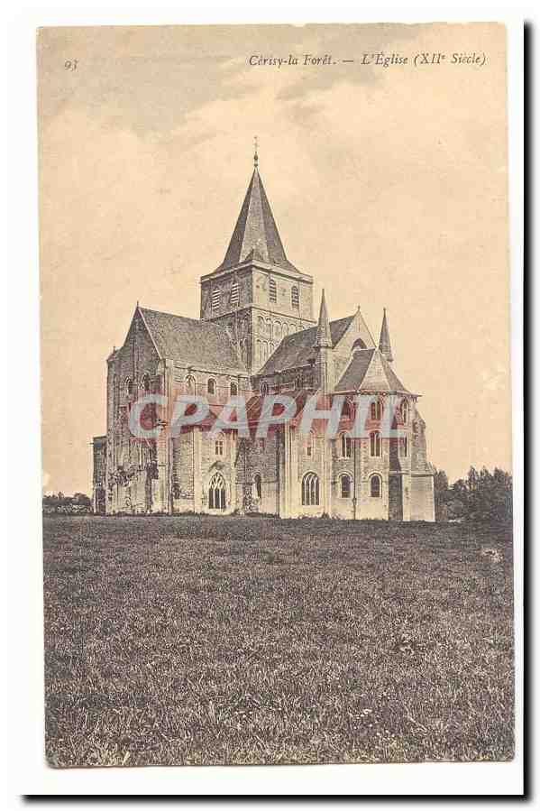 Cerisy la Foret CPA L'eglise (12eme)