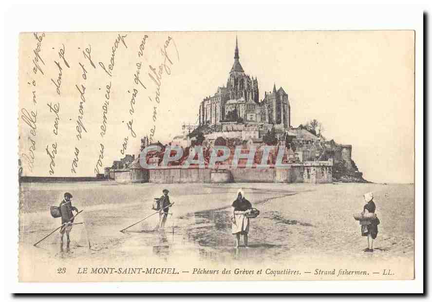 Le Mont-Saint-Michel — Pêcheurs des Grèves et Coquetières — LL. — n°28